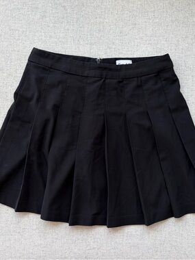 Sunday Best Black Pleated Mini Skirt